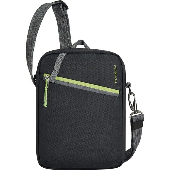 Anti-Theft Crossbody Bag Rpet Small Unisex Zipper RFID Recycled Sustainable
